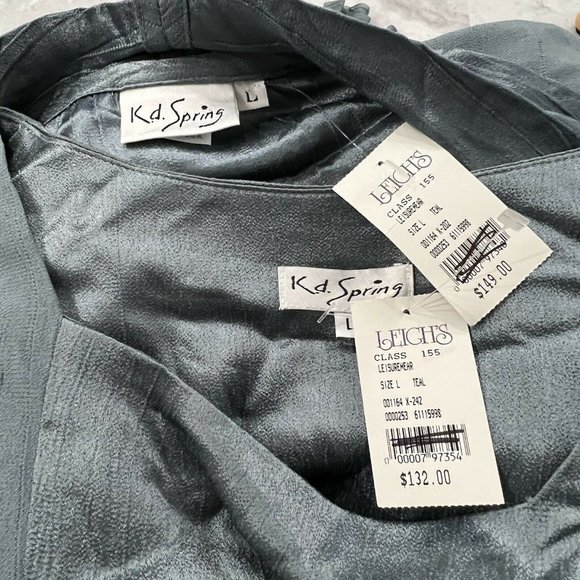 Kd Spring Womens Lagenlook Dress With Cardigan Art to Wear Green Size Large L - Picture 11 of 11